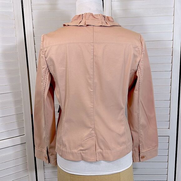 Talbots Jacket Size 12P Ruffle Cotton Stretch NWOT - Picture 13 of 15